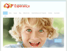Tablet Screenshot of centrodeapoioesperanca.org.br